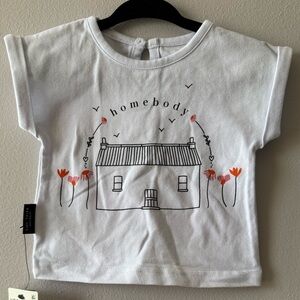 NWT Tiny Tribe White Baby Tee